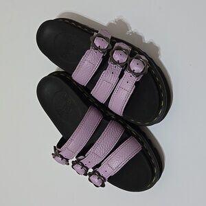 Dr. Martens Women's Blaire Flower Buckles Slide Sandals